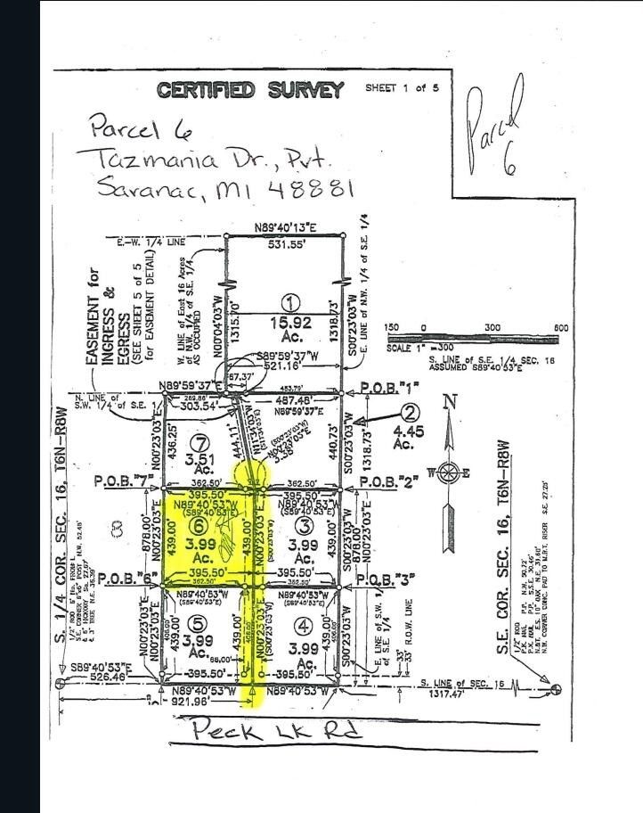 Saranac, Ionia County, MI Undeveloped Land, Homesites for sale Property
