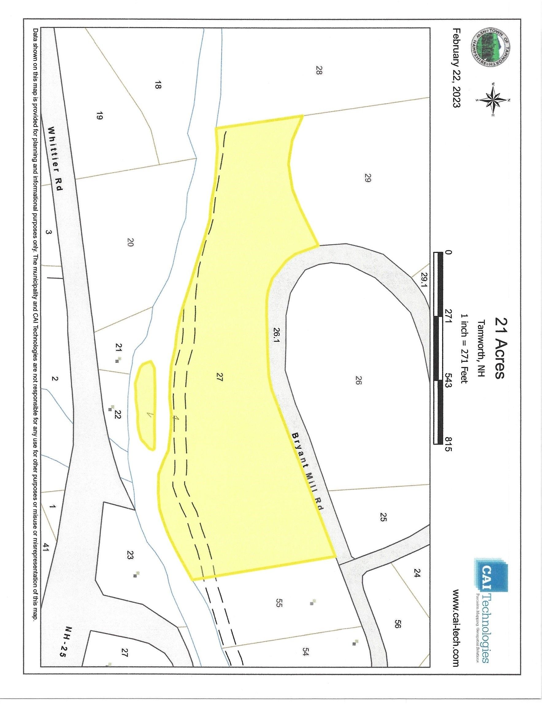 Tamworth, Carroll County, NH Undeveloped Land, Lakefront Property