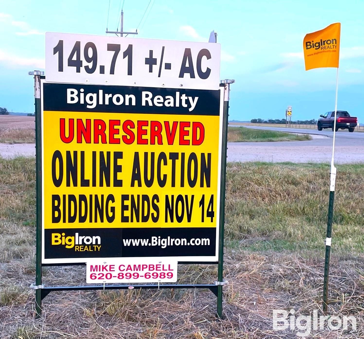 Lyons, Rice County, KS Farms and Ranches for auction Property ID