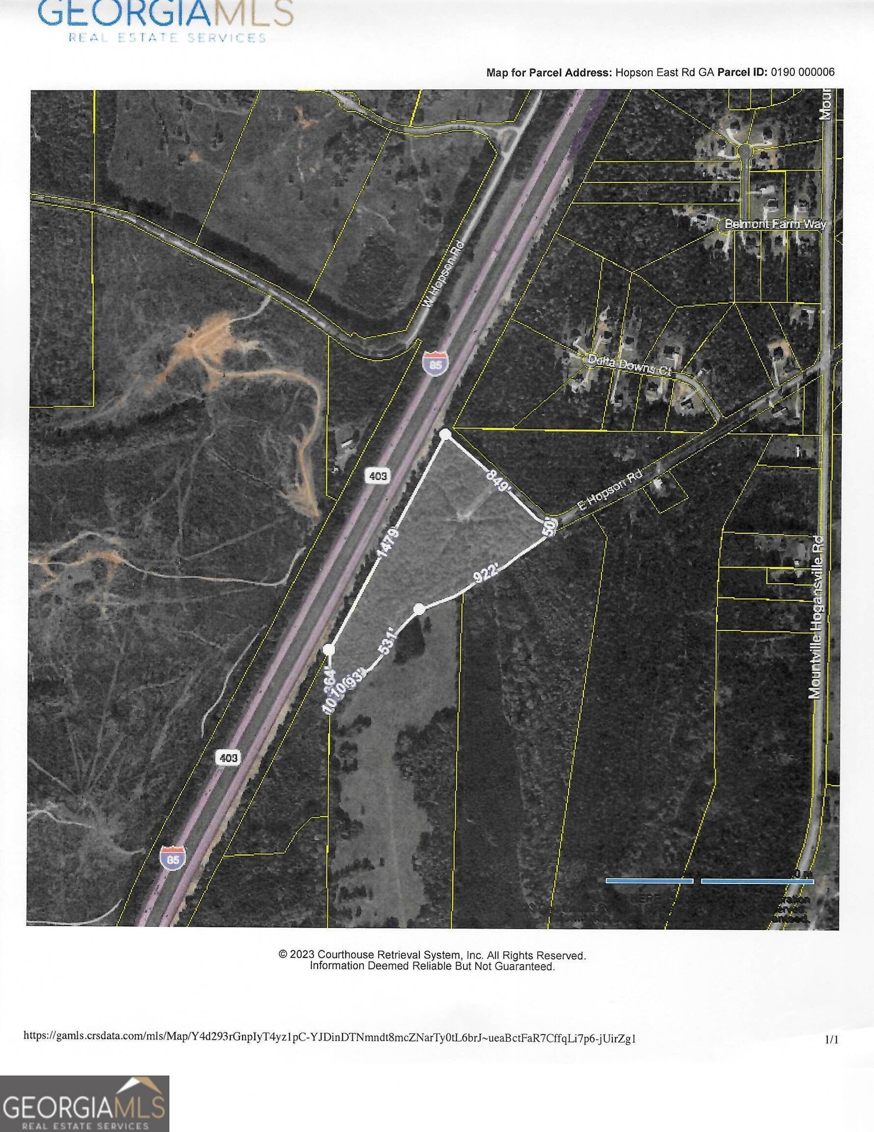 Hogansville, Troup County, GA Undeveloped Land for sale Property ID