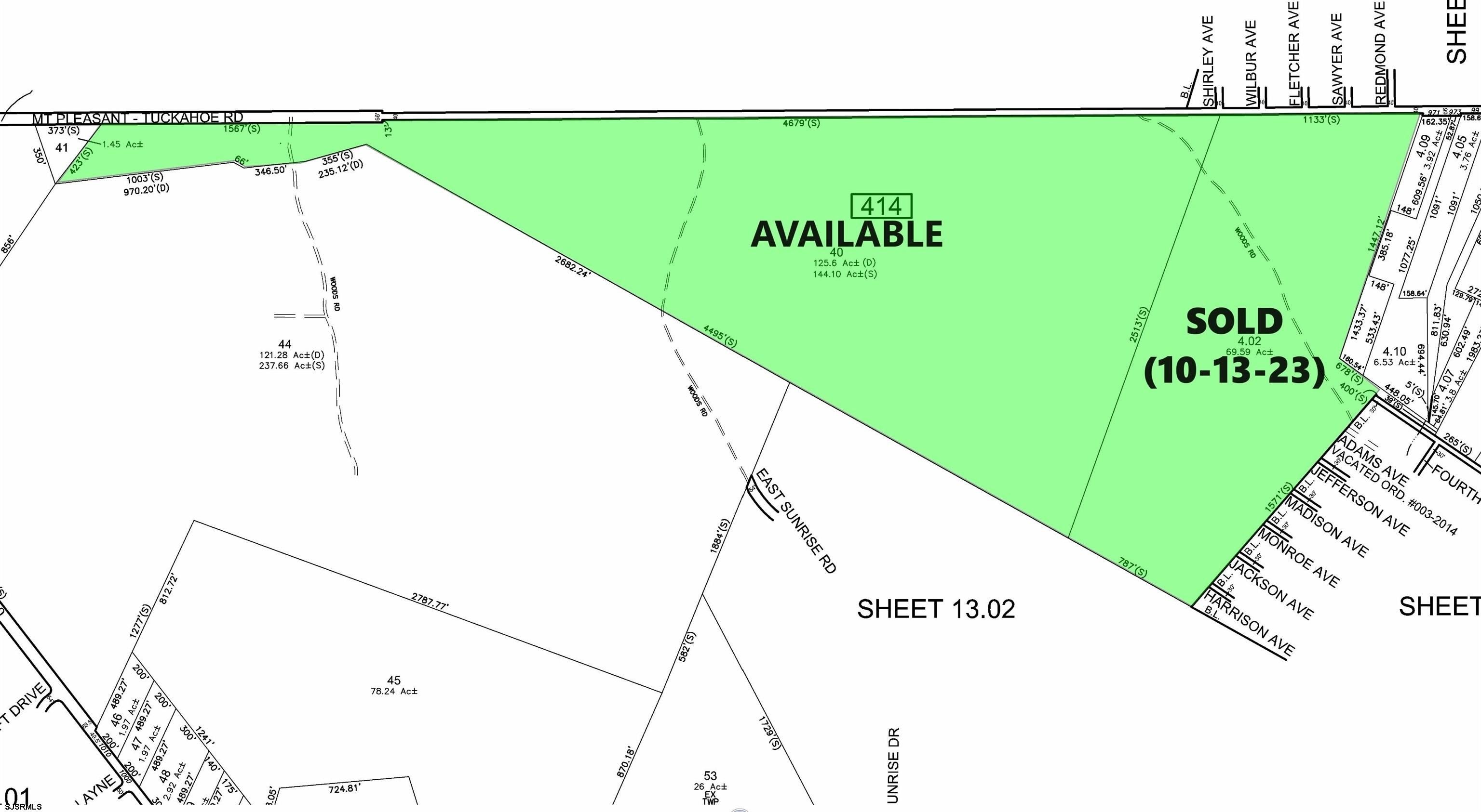 Tuckahoe, Cape May County, NJ Undeveloped Land for sale Property ID