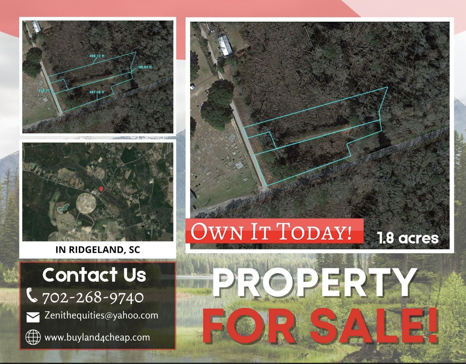 Ridgeland, Jasper County, SC Undeveloped Land, Homesites for sale