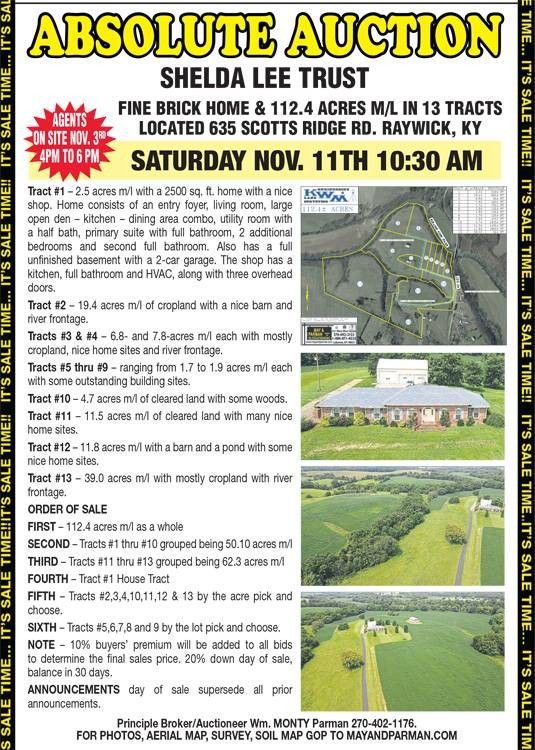 Raywick, Marion County, KY Farms and Ranches for sale Property ID