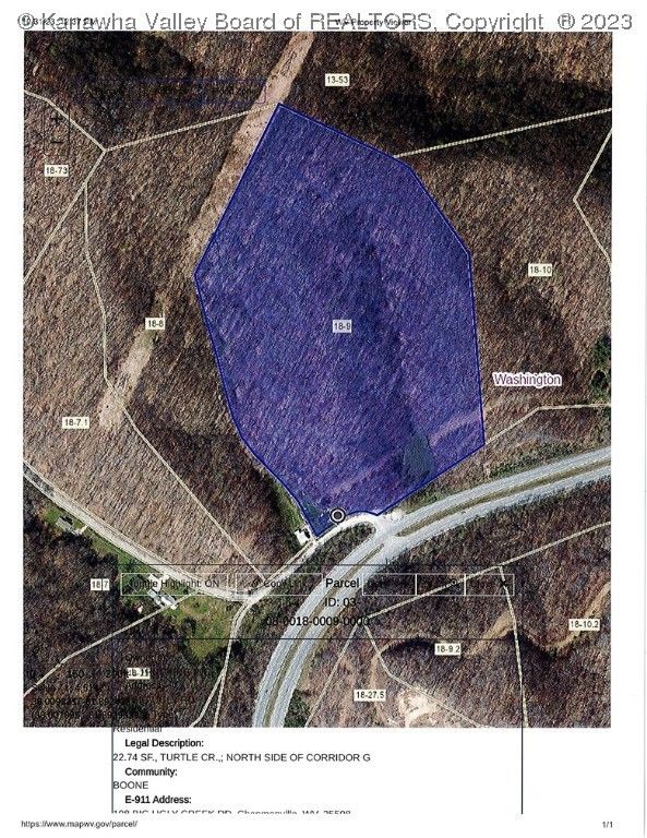 Turtle Creek, Boone County, WV Undeveloped Land for sale Property ID