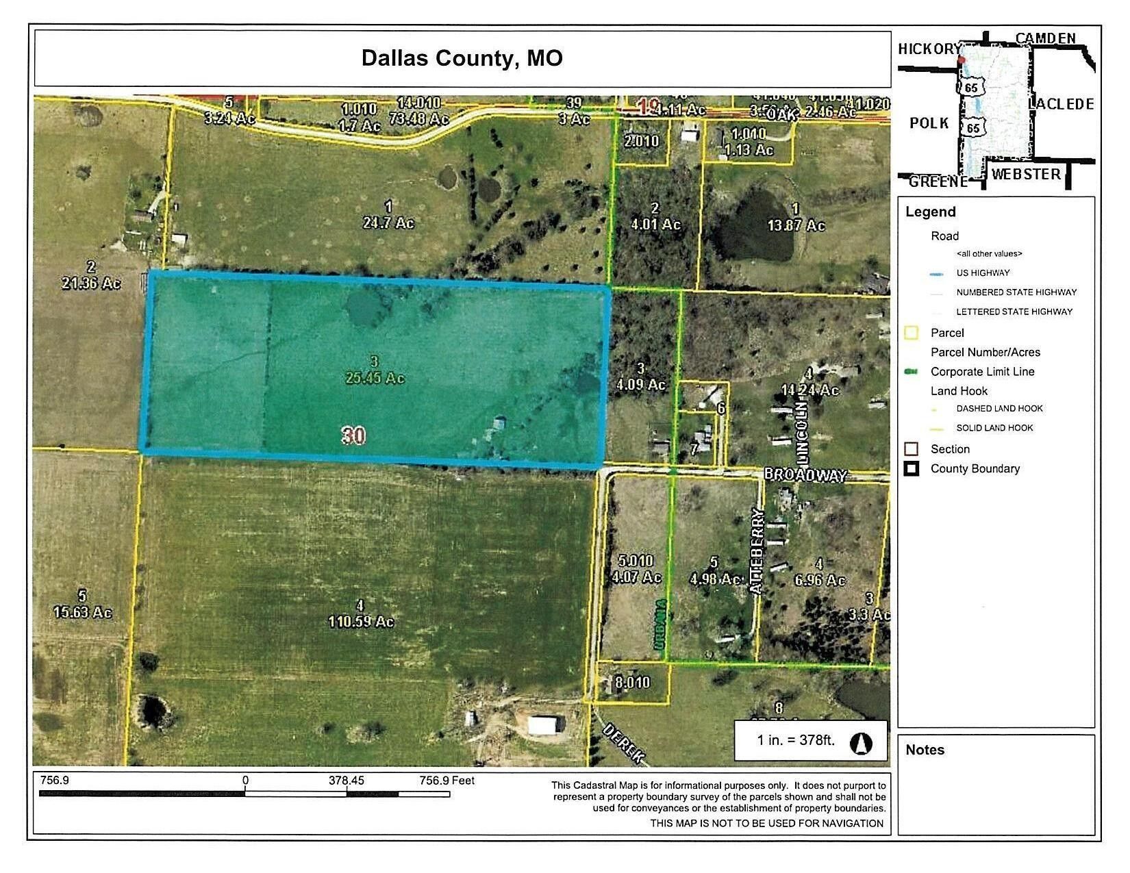 Urbana, Dallas County, MO Undeveloped Land for sale Property ID
