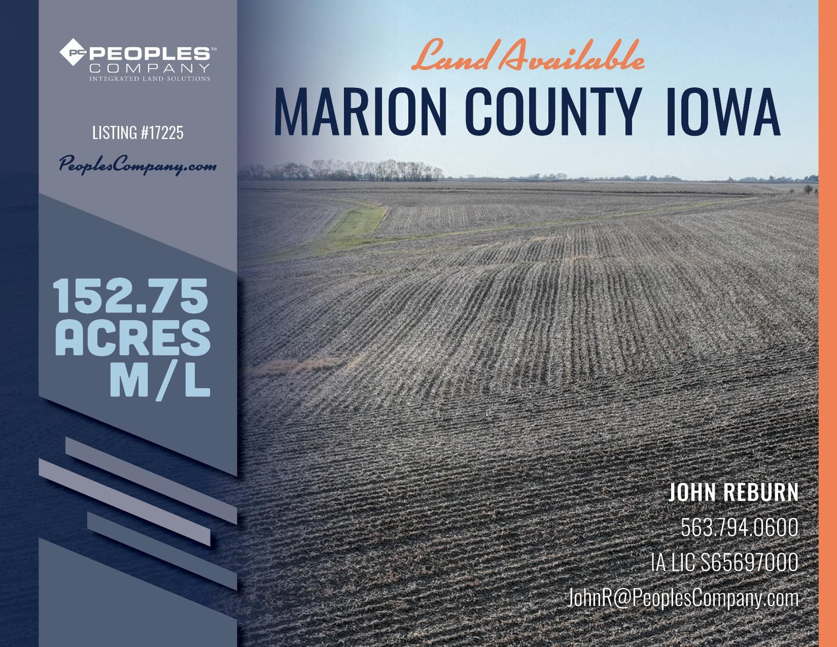 Pleasantville, Marion County, IA Farms and Ranches for sale Property ID