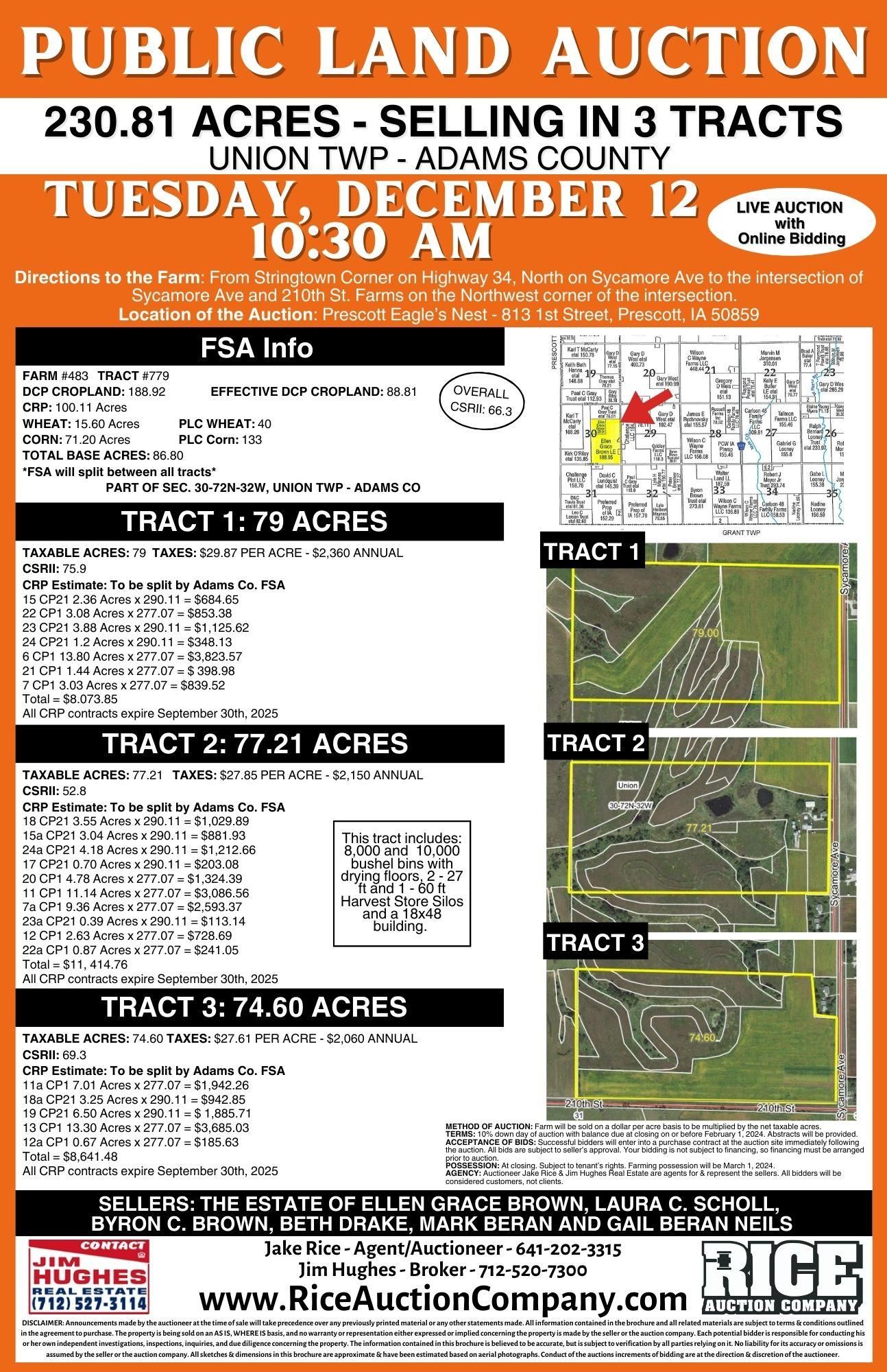 Prescott, Adams County, IA Farms and Ranches for auction Property ID 418337179 LandWatch
