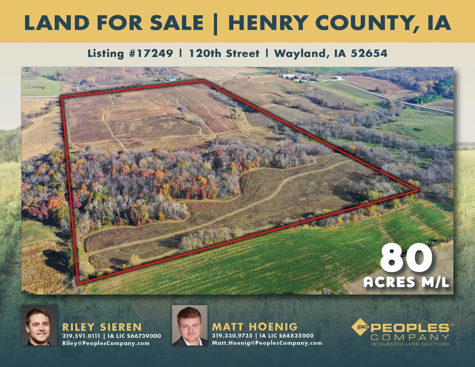 120th Street, Wayland, IA 52654 MLS 685902 LandWatch