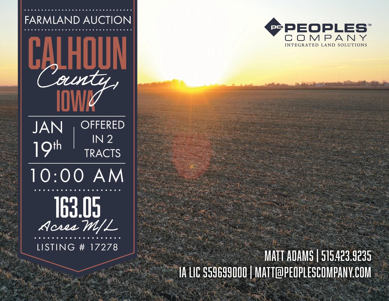 Rockwell City, Calhoun County, IA Farms and Ranches for auction