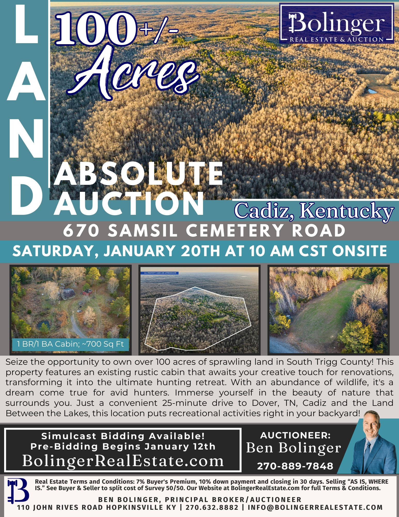 Cadiz, Trigg County, KY Recreational Property, Hunting Property, House