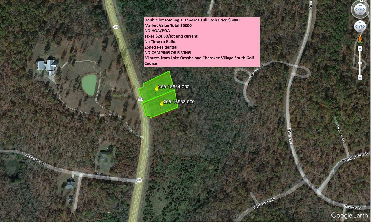 Cherokee Village, Fulton County, AR Recreational Property, Undeveloped
