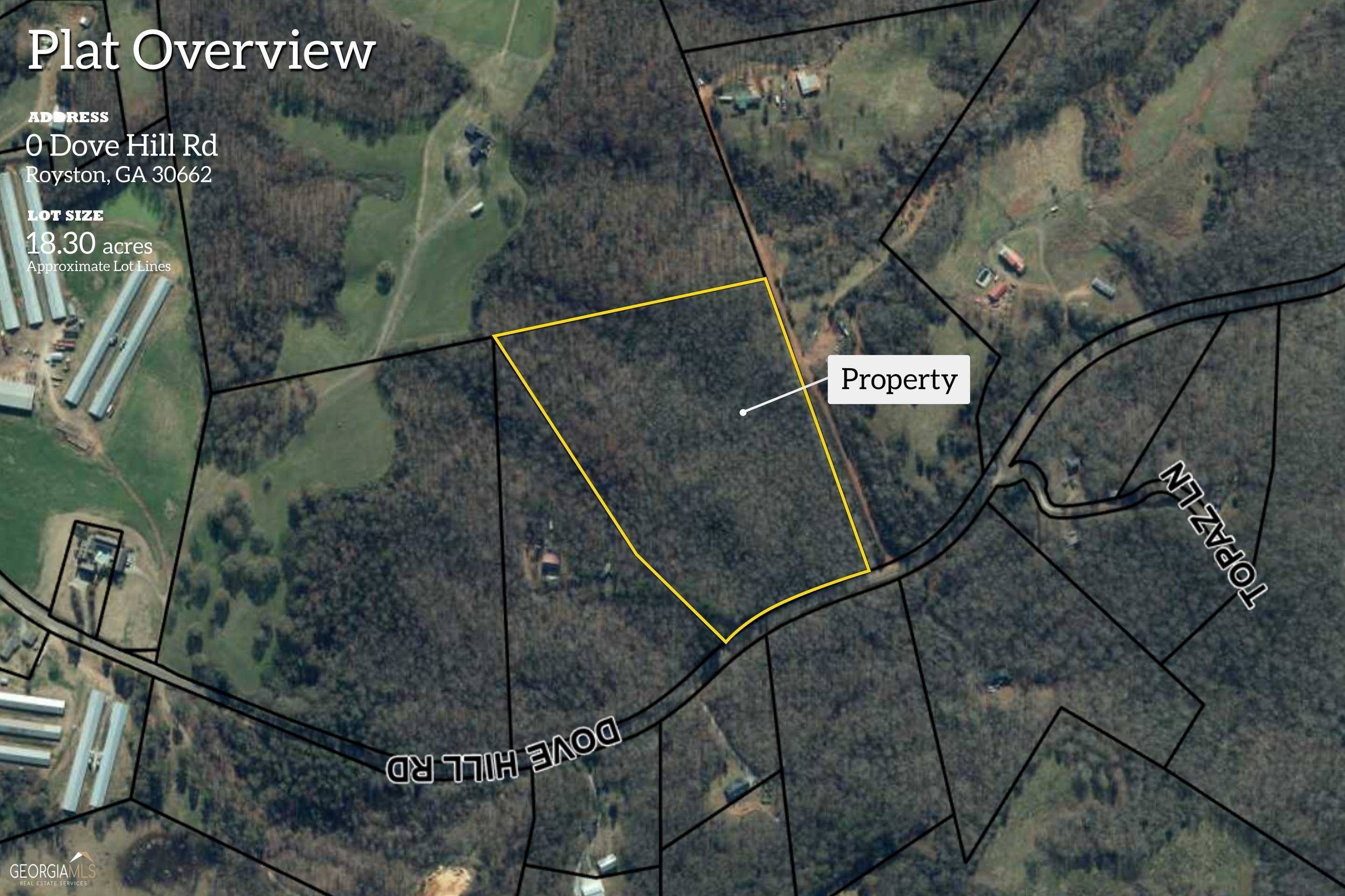 Royston, Franklin County, GA Undeveloped Land for sale Property ID