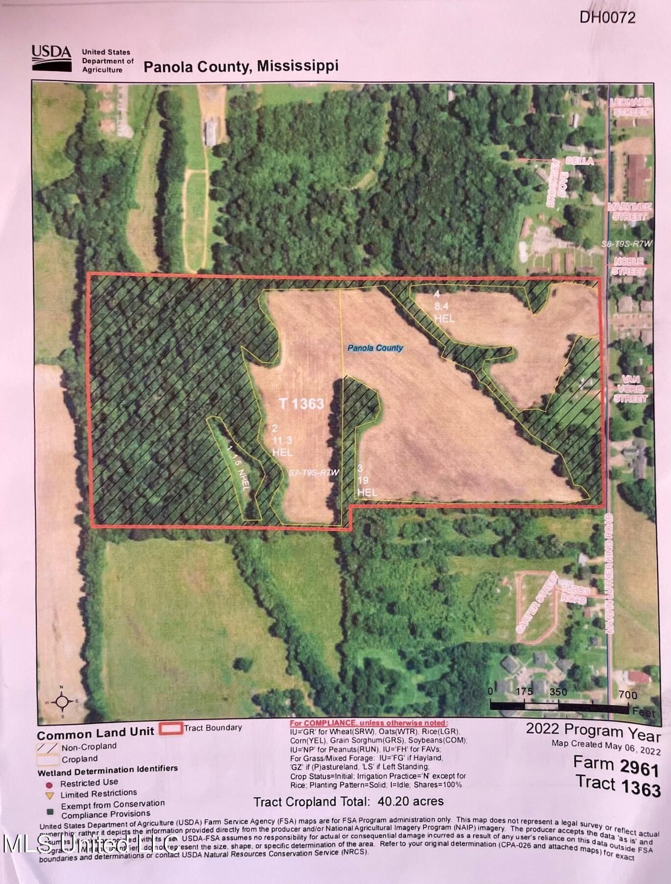 Batesville, Panola County, MS Undeveloped Land for sale Property ID