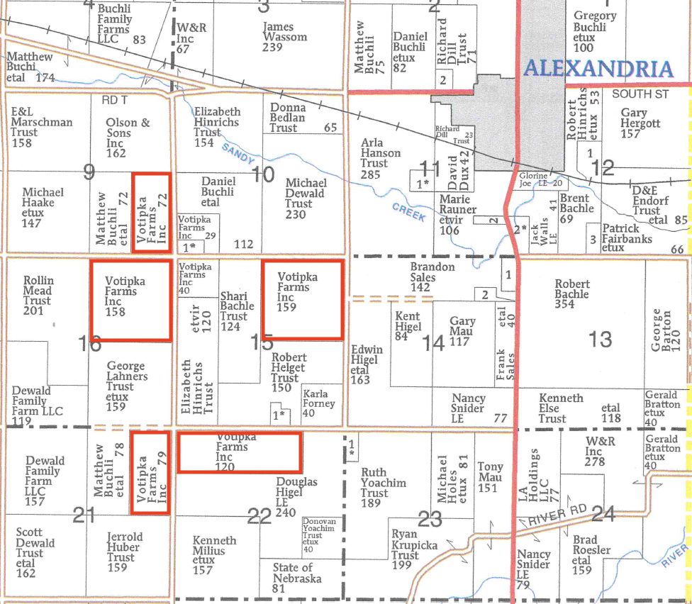 Alexandria, Thayer County, NE Farms and Ranches for auction Property ID