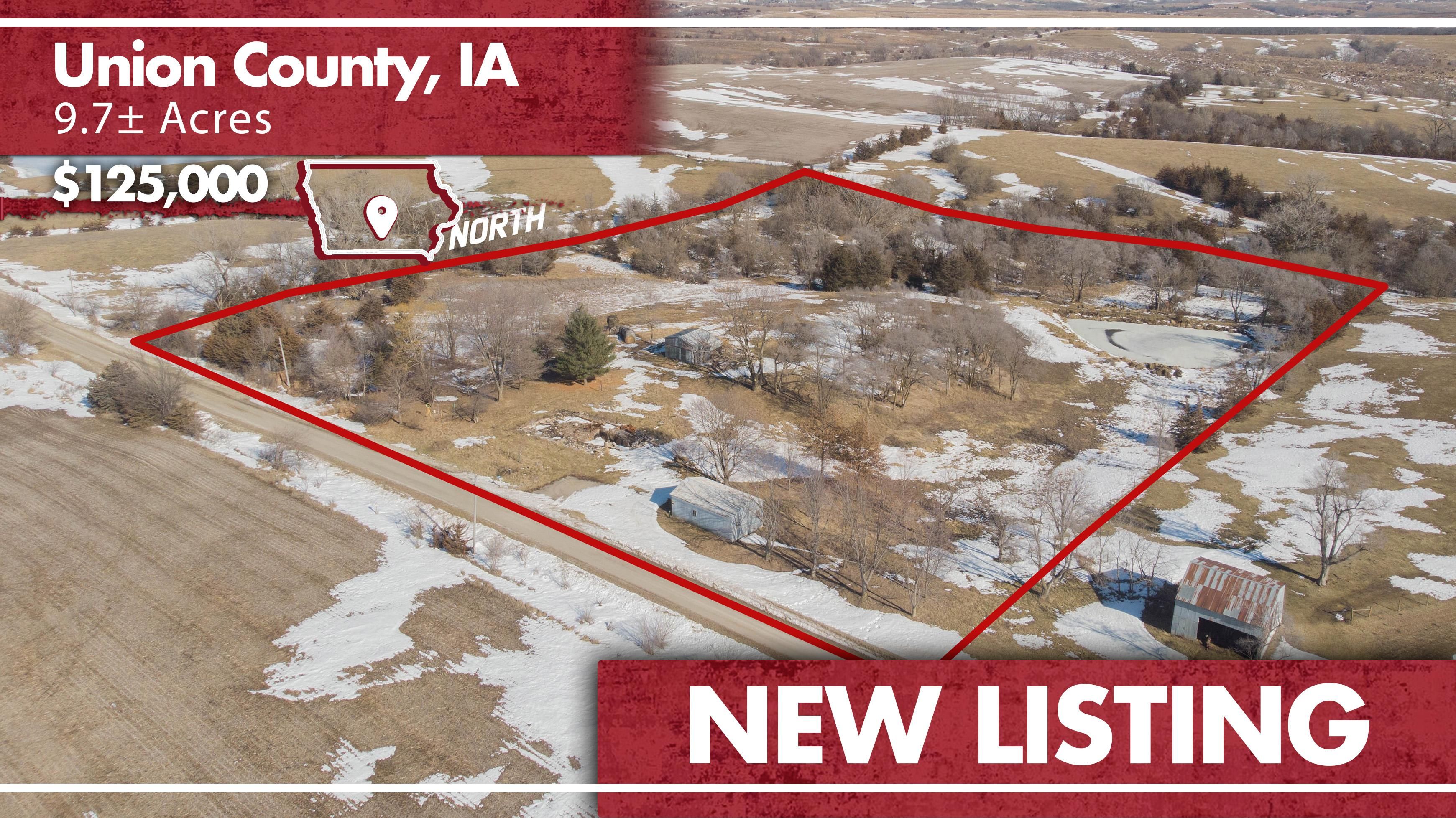 Thayer, Union County, IA Recreational Property, Undeveloped Land, Hunting Property for sale