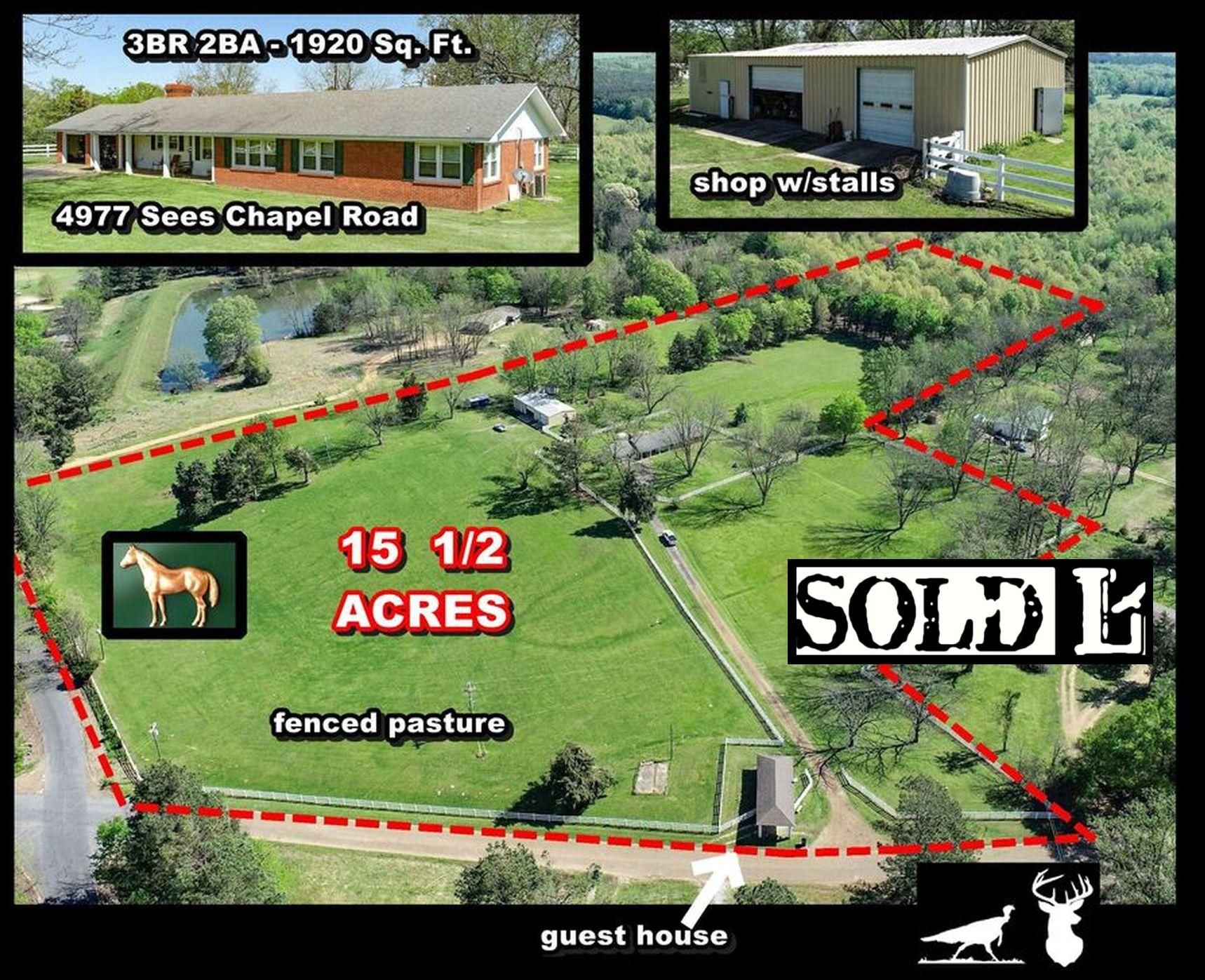 Crenshaw, Panola County, MS Horse Property, House for sale Property ID