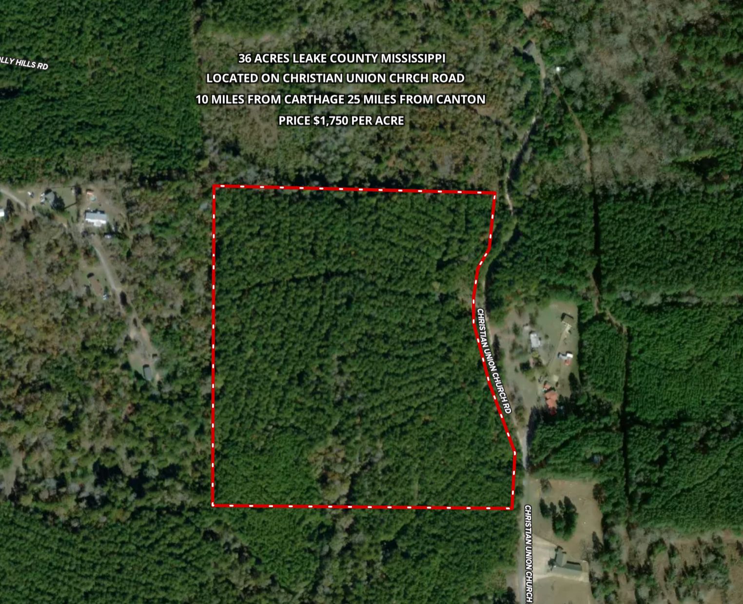 Carthage, Leake County, MS Timberland Property, Hunting Property for