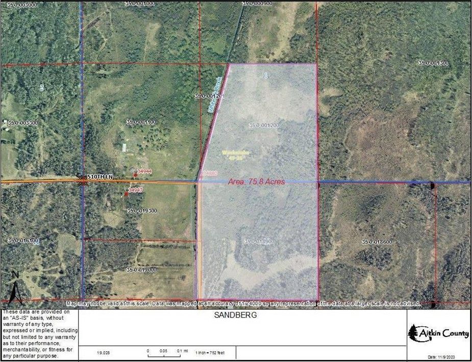 Palisade, Aitkin County, MN Undeveloped Land for sale Property ID