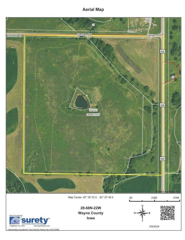 Allerton, Wayne County, IA Undeveloped Land for sale Property ID