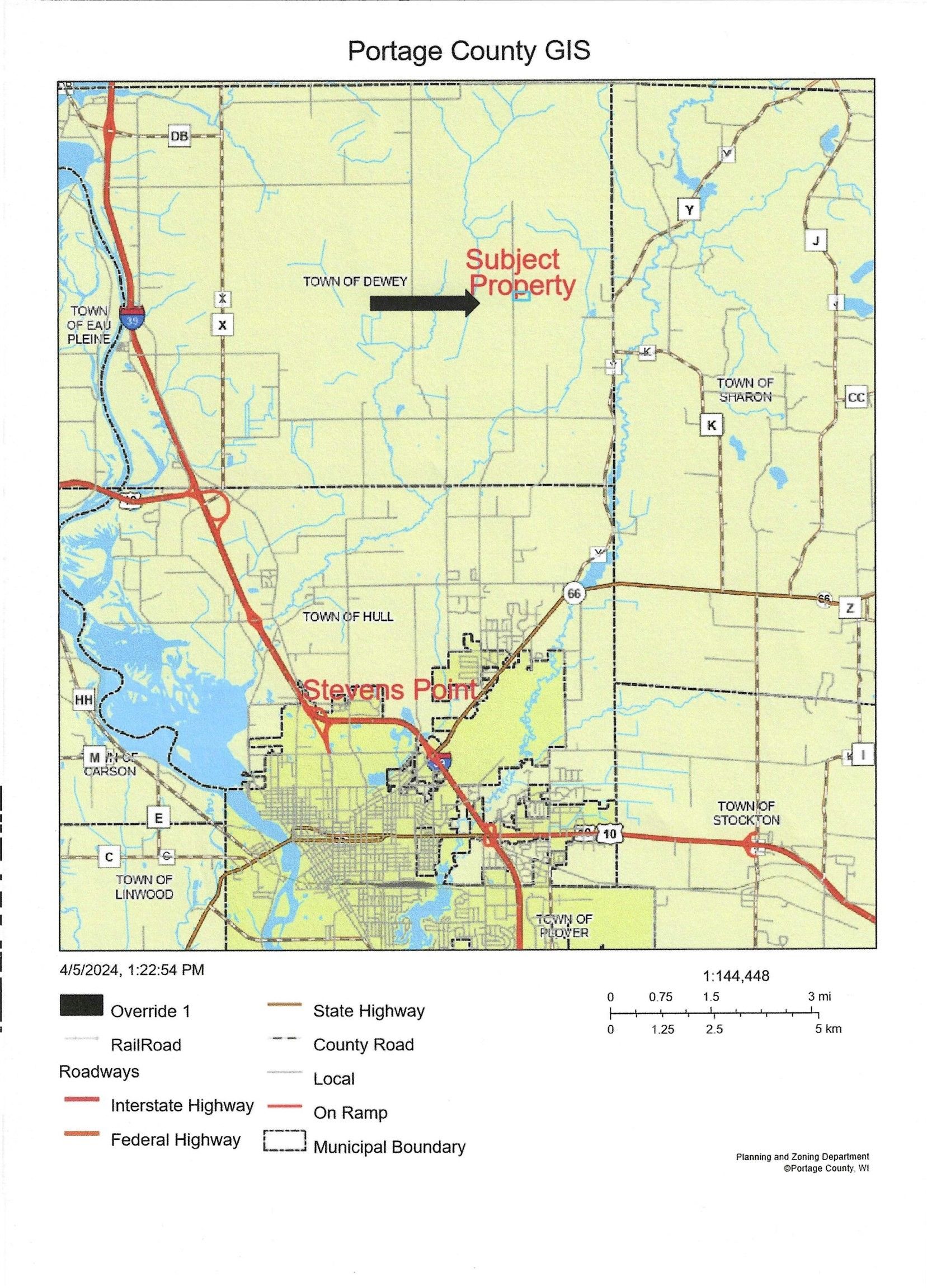 Stevens Point, Portage County, WI Undeveloped Land for sale Property ID