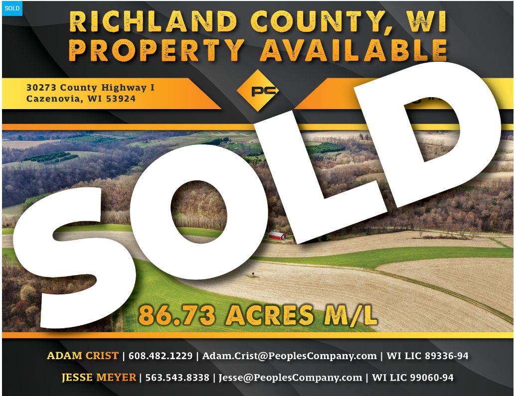 Cazenovia, Richland County, WI Farms and Ranches for sale Property ID