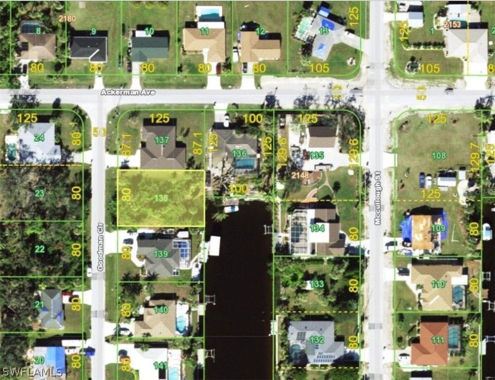 Port Charlotte, Charlotte County, FL Undeveloped Land, Lakefront