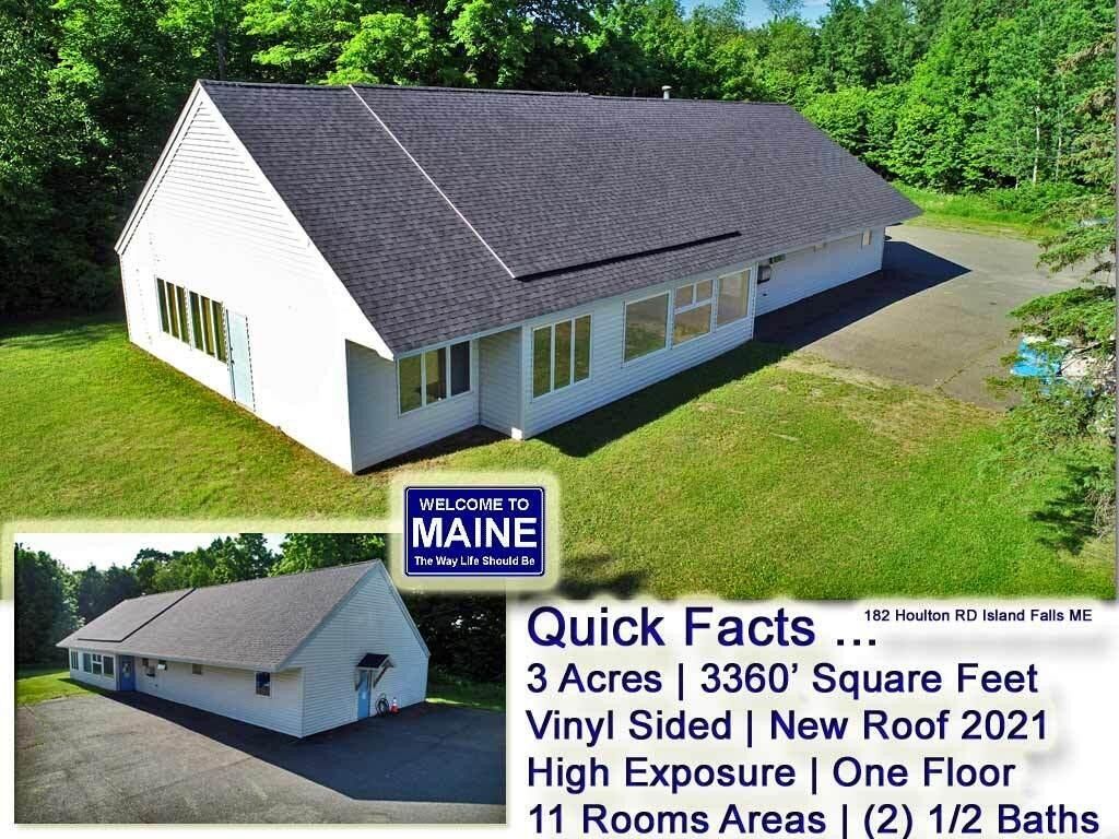 Island Falls, Aroostook County, ME Commercial Property, House for sale