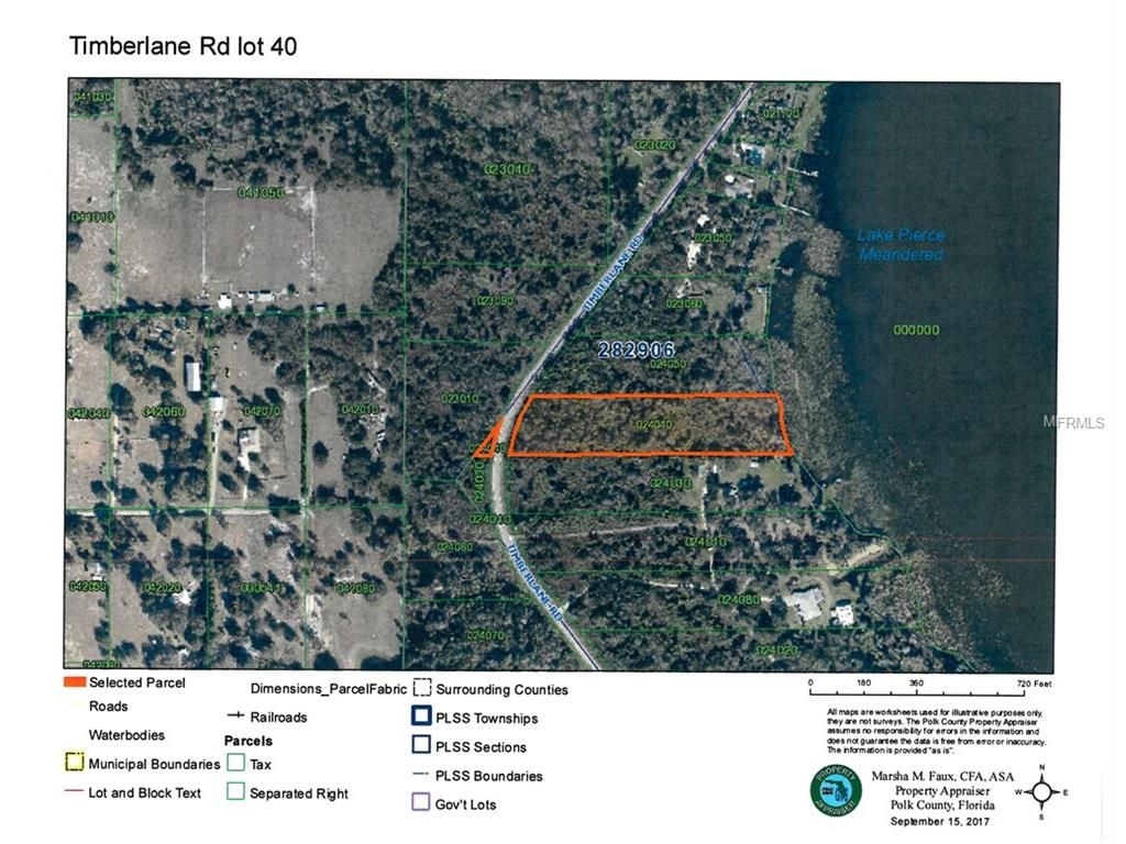 Lake Wales, Polk County, FL Undeveloped Land, Lakefront Property