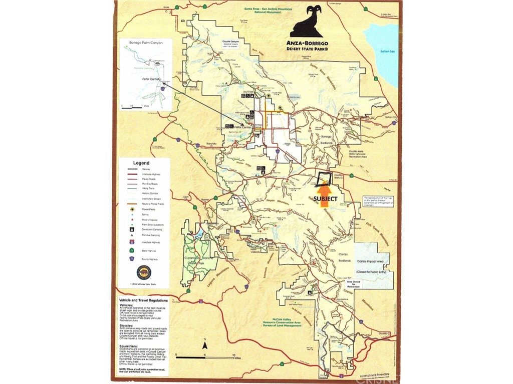Borrego Springs, San Diego County, CA Undeveloped Land for sale