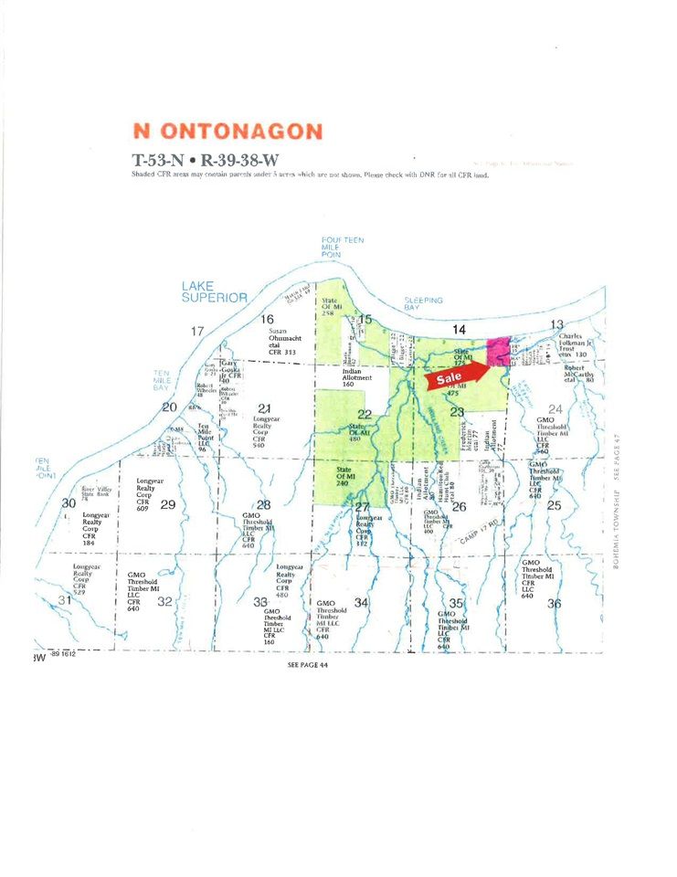 Ontonagon, Ontonagon County, MI Undeveloped Land, Lakefront Property
