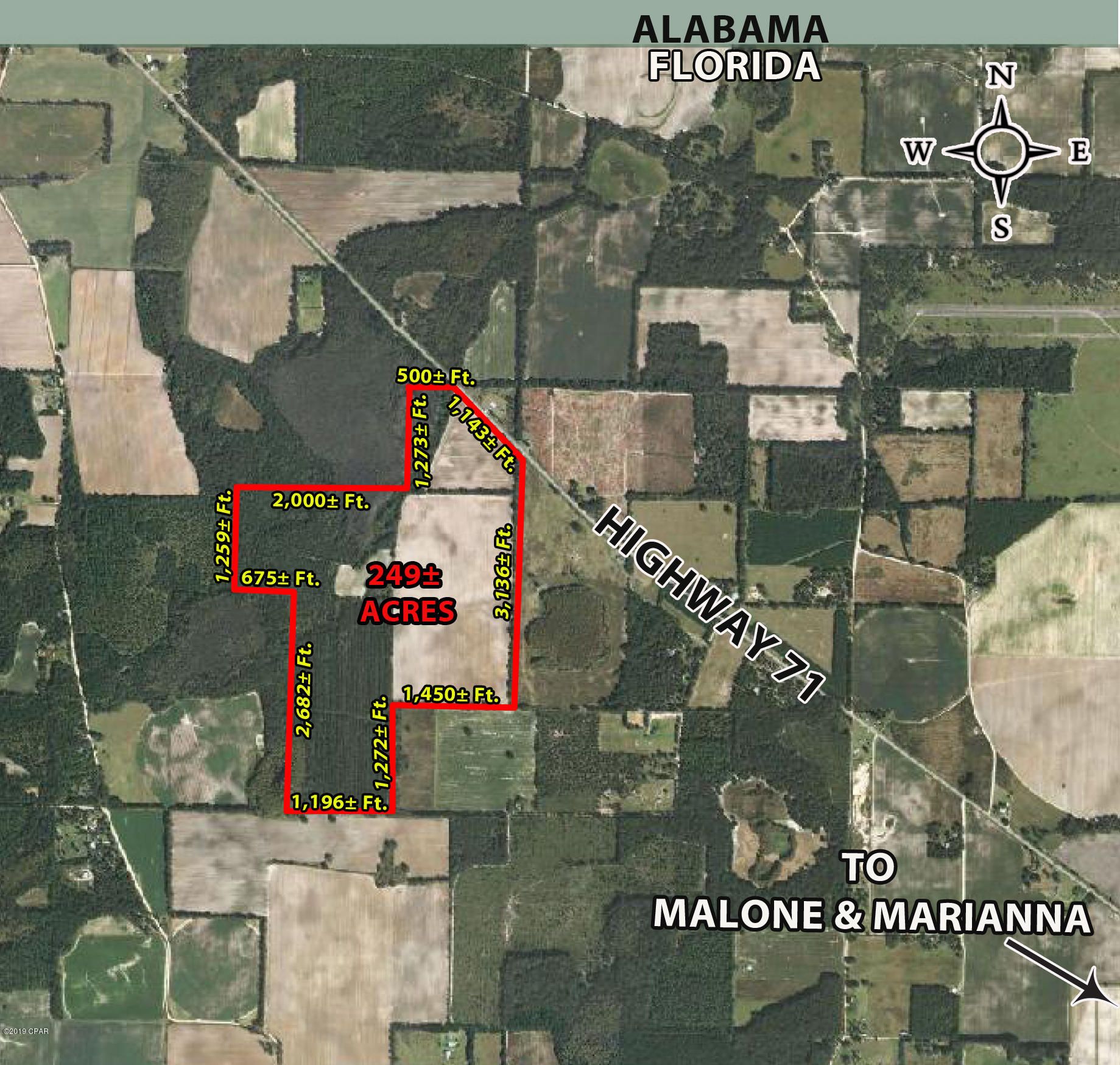 Malone, Jackson County, FL Undeveloped Land for sale Property ID