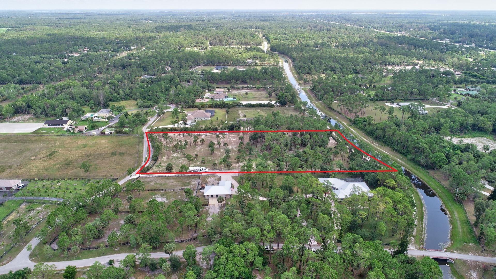 Loxahatchee, Palm Beach County, FL Undeveloped Land, Lakefront Property