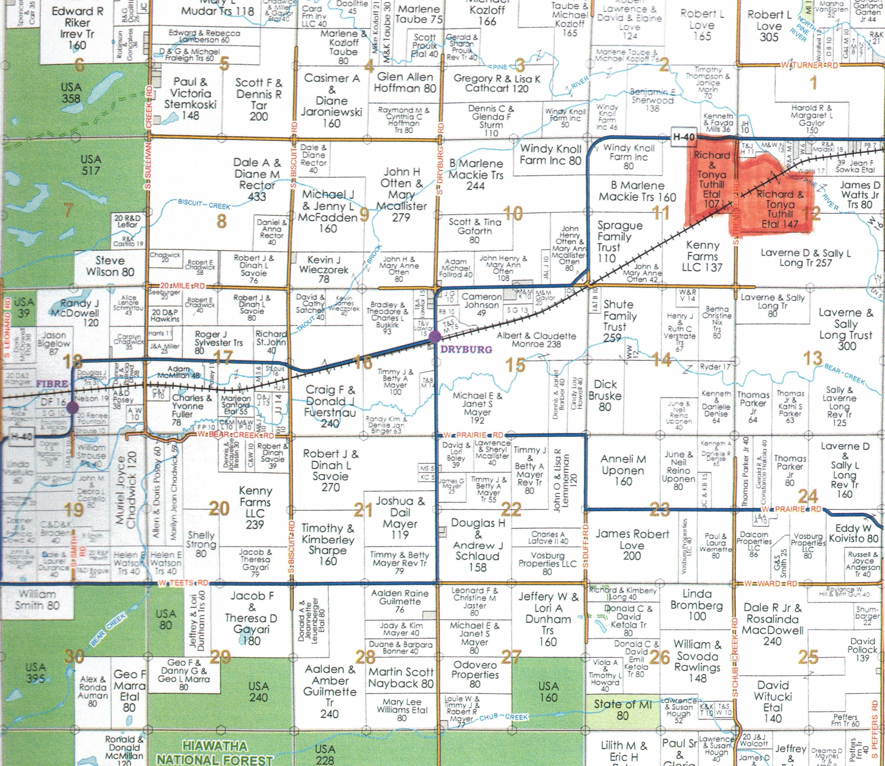 Rudyard, Chippewa County, MI Undeveloped Land, Lakefront Property