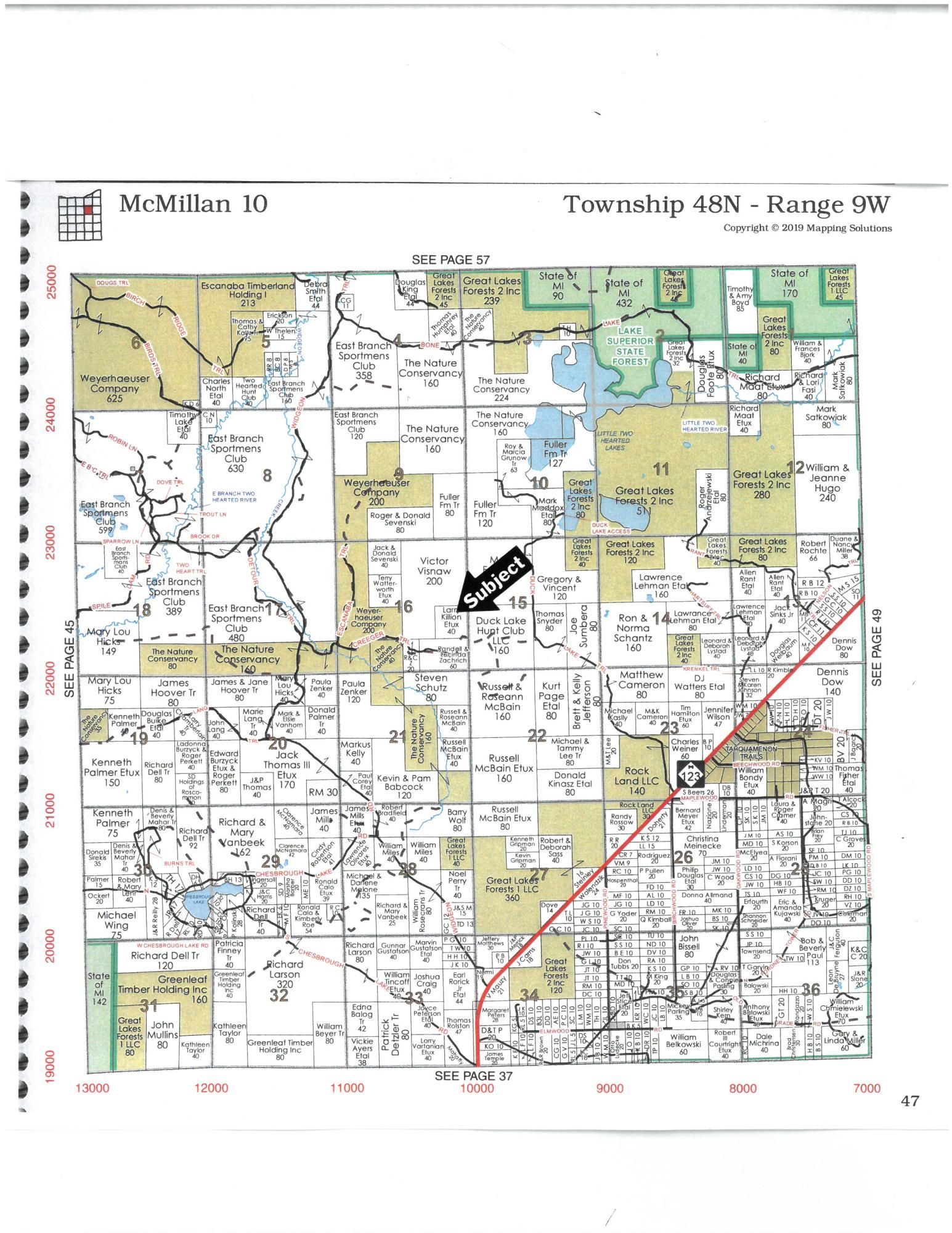 Newberry, Luce County, MI Undeveloped Land for sale Property ID