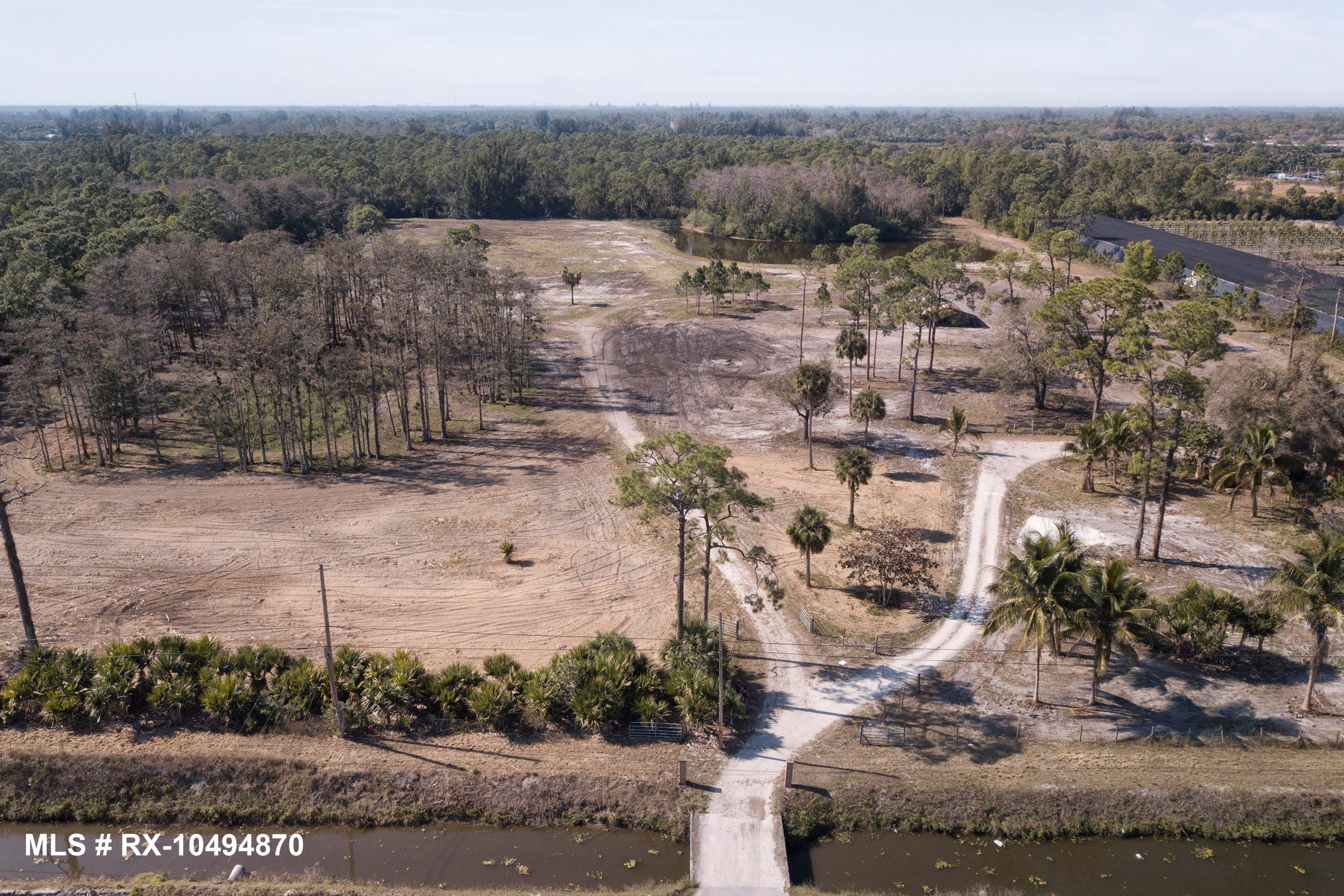 Loxahatchee Groves, Palm Beach County, FL Undeveloped Land, Lakefront