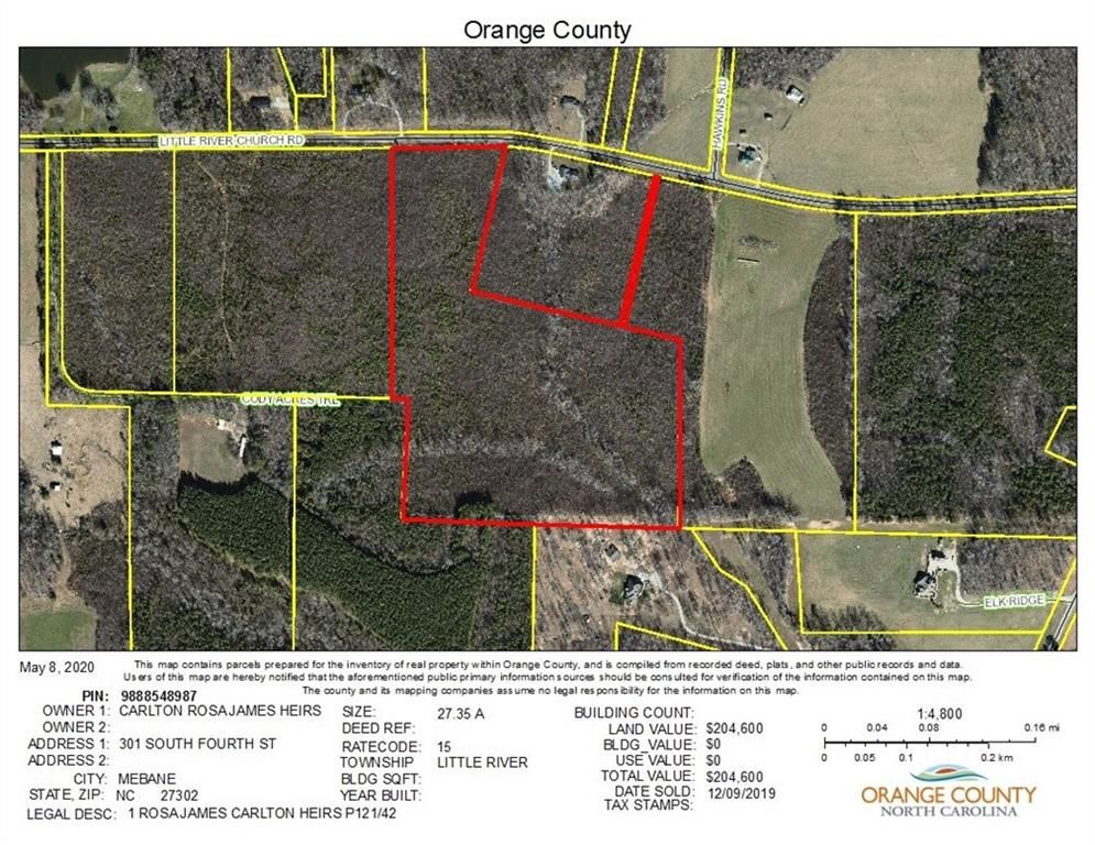 Hurdle Mills, Orange County, NC Undeveloped Land for sale Property ID