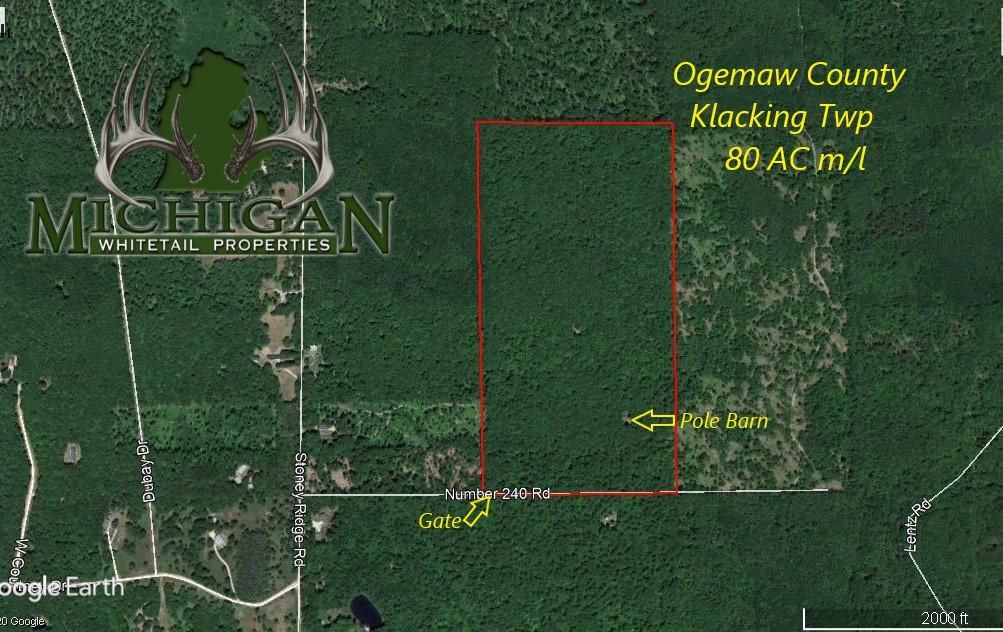 West Branch, Ogemaw County, MI Recreational Property, Timberland