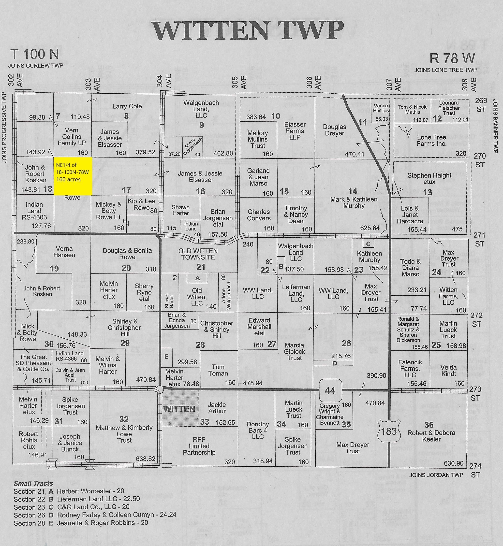 Witten, Tripp County, SD Farms and Ranches, Hunting Property for sale