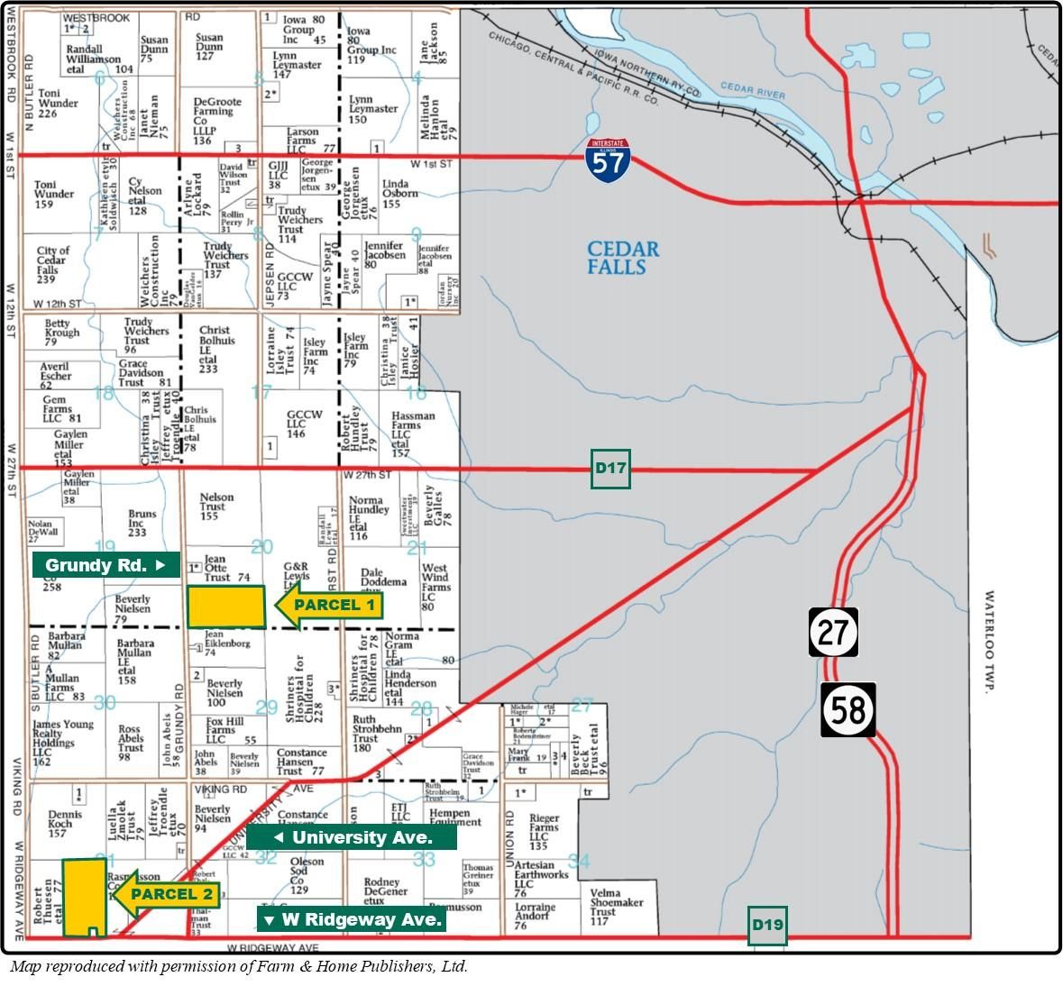 Cedar Falls, Black Hawk County, IA Farms and Ranches for auction