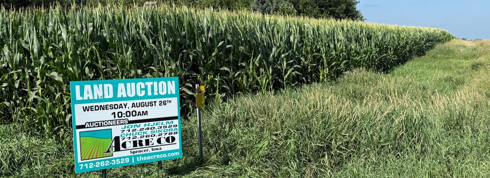Land for sale in Emmet County, Iowa